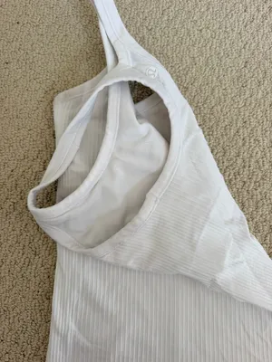 White Lululemon Ebb To Street Tank Top thumbnail 2