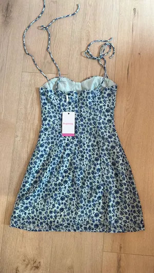 Beginning Boutique mini Dress blue floral new with tags thumbnail 2