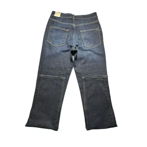 NWT PILCRO Anthropologie 28 Split Hem Straight Leg Jeans Stretch High Rise R11-7 thumbnail 5