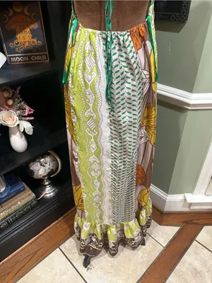 Arden B Vintage Y2K Silk Butterfly Halter Tunic Dress – Size Medium thumbnail 8