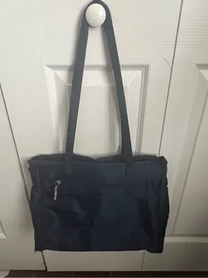 Harrod's London Navy Blue Nylon Purse thumbnail 2