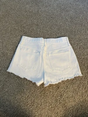 Madewell White Denim Shorts  thumbnail 2