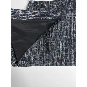 Loft Faux Wrap Tweed Mini Skirt Size 0 Office Career Workwear‎ Minimalist thumbnail 6