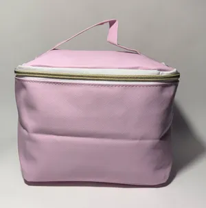 Sassy + Chic Large Pink Makeup Bag Travel Toiletry Organizer Case NWT 8x6x5 in thumbnail 1