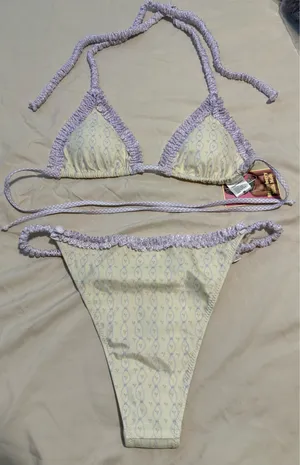 Strawberry Milk Mob Limoncello Bikini Set Medium Top/Large Bottom Purple thumbnail 6