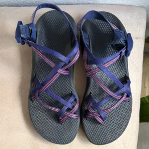 Chaco Women's Sandals in Navy and Black thumbnail 1