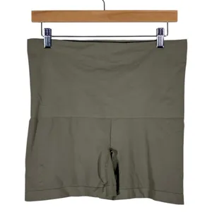 SKIMS Core Control High Waisted Mid Thigh Smoothing Shorts Moss Green Size 2X thumbnail 4