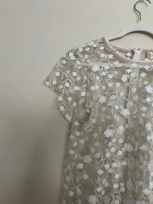 Altar’d State floral appliqué sheer top thumbnail 2