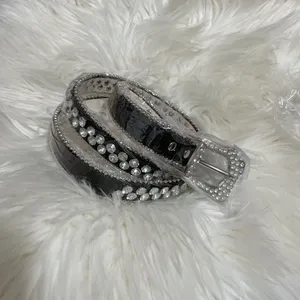 Buckle Belt Korean style Vintage Rhinestone Skull Belts thumbnail 4