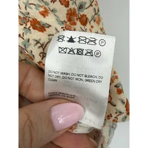 Reformation Rovino Floral Cami Tank Top Cream Rust Ditsy Print XS Fairy thumbnail 6