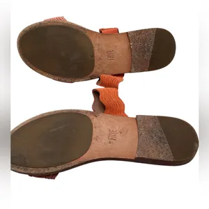 Frye Mira Wave suede slides Orange Terracotta Size 7.5 thumbnail 5