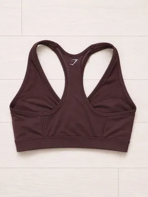 Gymshark x Whitney Simmons Twist Front Sports Bra Racerback Small Brown thumbnail 2