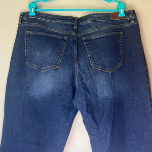 NWT! Hollister Dark Wash Low-Rise Dad Jean Outer Ankle Slit Size 19R W34 L31 thumbnail 7