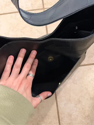 ASOS Black Patchwork Shoulder / Hobo Bag thumbnail 4