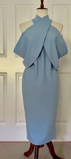 NWT Club L London Maternity Midi Halter Neck Dress size 4 thumbnail 1