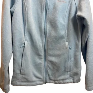 Columbia Blue Fleece Full Zip Up thumbnail 2