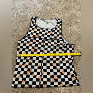 (Rue 21) Checkered Floral Tank Top: Size XL thumbnail 3