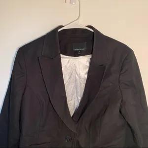 Cynthia Rowley Women's Size XL One Button Blazer Black‎ Lined Pockets Stretch thumbnail 3