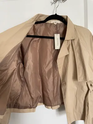 Francesca’s Cropped Trench Coat thumbnail 2