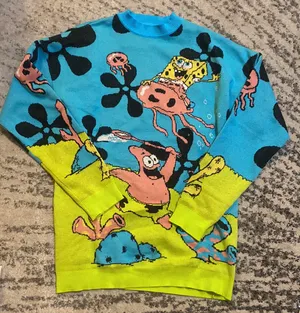 Dolls Kill x SpongeBob Gone Fishing Oversized Sweatersize S thumbnail 2