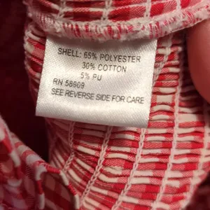 Gianni Bini Mia Smocked Gingham Square Neck Ruffle Strap Dress Red Size Medium thumbnail 7
