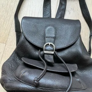 Vintage Eddie Bauer Brown Leather Rucksack Backpack thumbnail 4