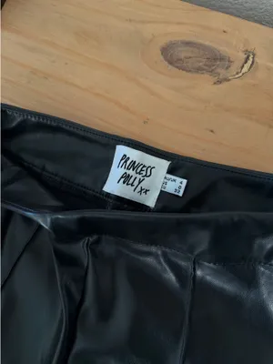 Princess Polly Leather Pants Black Faux thumbnail 8