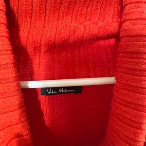 H74. Vila Milano red cowl neck sweater thumbnail 3