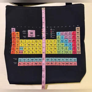 Periodic Table Black Science Tote Bag thumbnail 7