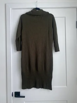 Appraisal Women's Sweater Dress Brown Turtle Neck Cable Knit Mini thumbnail 7