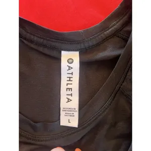 Athleta Sport Performance T-Shirt Womens Size Large Black Stretch Nylon Blend thumbnail 5