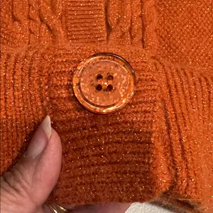 Taylor Swift The life of a showgirl cardigan orange like new. Size XL/2XL thumbnail 6