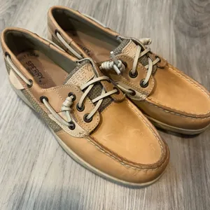 Sperry Top Sider Women’s 7 Tan Boat Shoe Loafers thumbnail 1