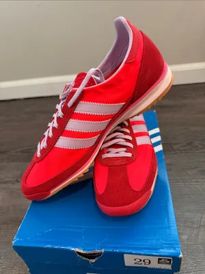 Adidas Women’s 8.5 SL 72 OG JH7392 Solar Red/Ice Lavender/Better Scarlet Sneaker thumbnail 4