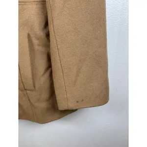 Vintage 2000s Mackintosh New England Camel Wool Blend Peacoat Women's 12 thumbnail 4