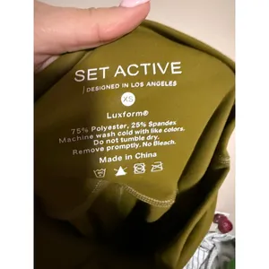 Set Active Olive Soho Green Olive Green Luxform High Rise Legging- Size XS thumbnail 7
