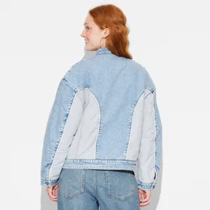 Wild Fable Target  Denim Bomber Jacket thumbnail 5