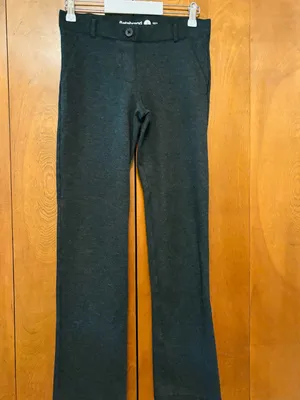 Betabrand 7-Pocket Dress Pant Yoga Pant Straight (Charcoal) size small thumbnail 3