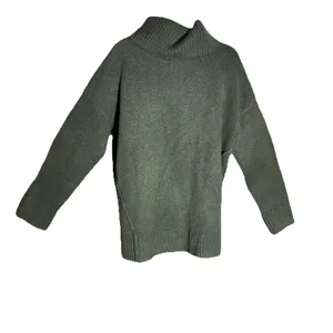 ANDREE by Unit Olive Green Mock Neck Sweater Women’s Size Small Cozy Cottagecore thumbnail 2