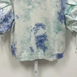 Pure Tie Dye‎ Sweatshirt T-shirt Blouse Puff Sleeve thumbnail 6