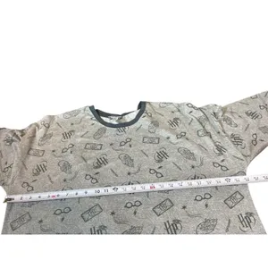 Harry Potter Wizarding World Pajama Set XXL Gray All Over Print Long Sleeve Pant thumbnail 8