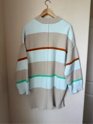 Free People Peaches Stripe Tunic Size Small thumbnail 3