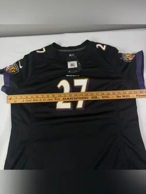 NWT Baltimore Ravens J.K. Dobbins Nike Home Black On Field Jersey Womens Sz 2XL thumbnail 4