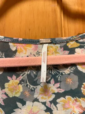 Free People Floral Tie Front Top thumbnail 2