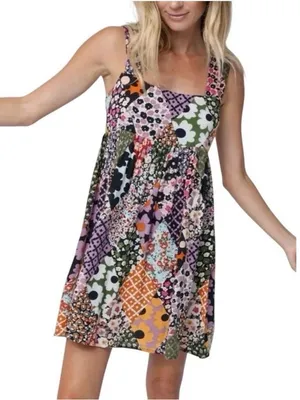Natural Life patchwork mini dress thumbnail 1