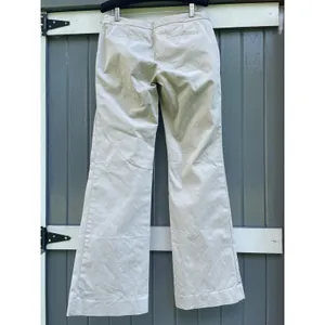 J.Crew City Fit Stretch Trousers Womens 6 Khaki Beige Wide Leg Flare Dress Pants thumbnail 2