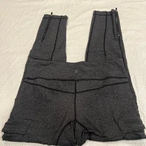Lululemon Scenic Route 7/8 Tight leggings in gray size 8 women thumbnail 1