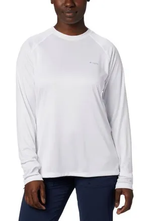 Columbia Womens Medium White Omni Dry Long Sleeve‎ Athletic Top thumbnail 1