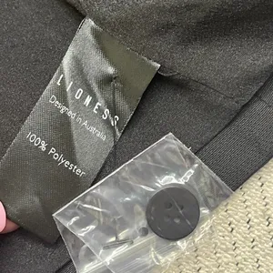 Lioness Gisele Vest Black Tailored Sleeveless Button Front Vest Size M NWOT thumbnail 8