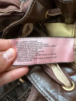 Juicy Couture Brown Suede Logo Tote Bag thumbnail 7